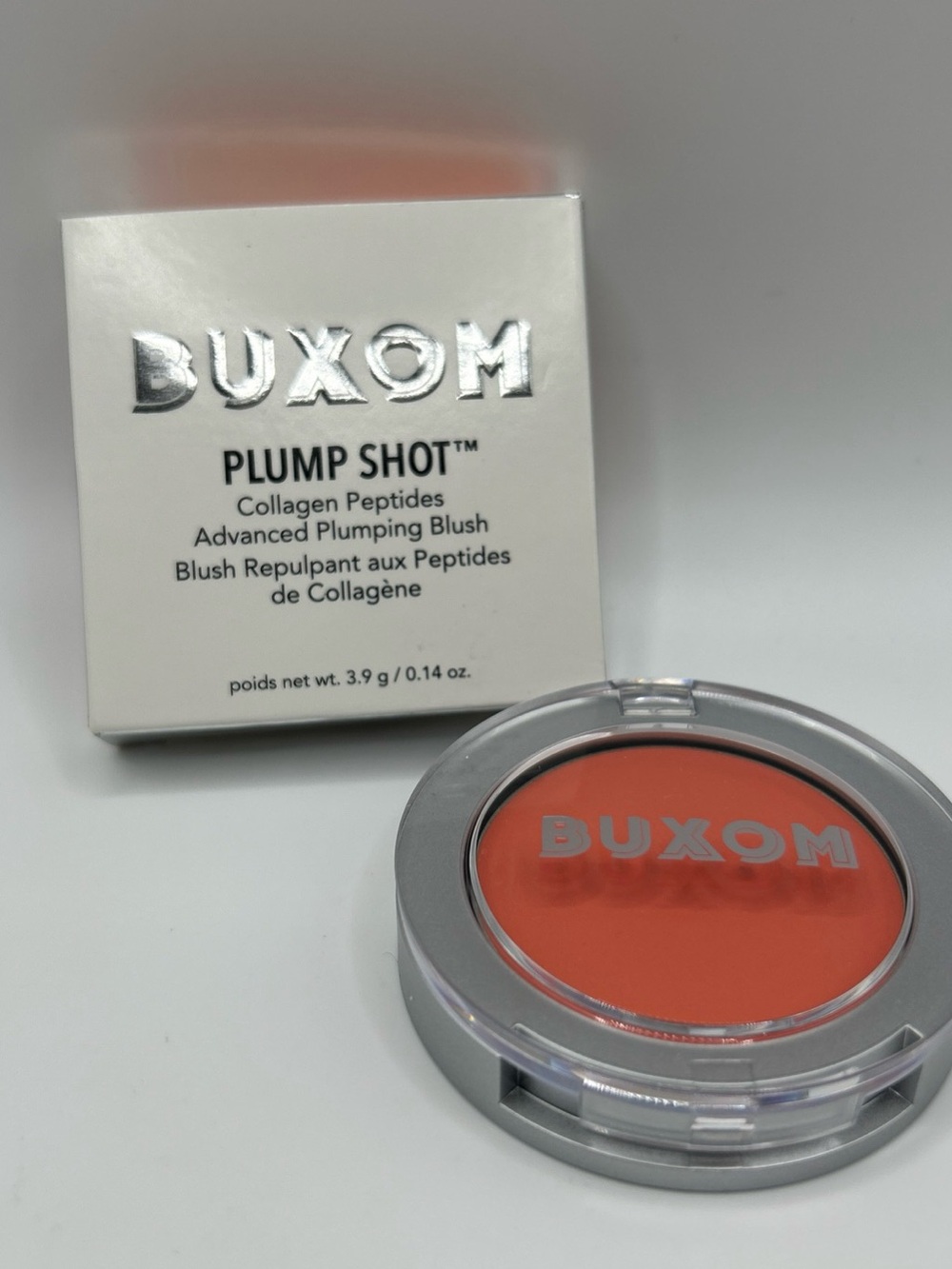 BUXOM ~ PLUMP SHOT ADVANCED PLUMPING BLUSH ~ CORAL CHEER ~ 0.14 OZ